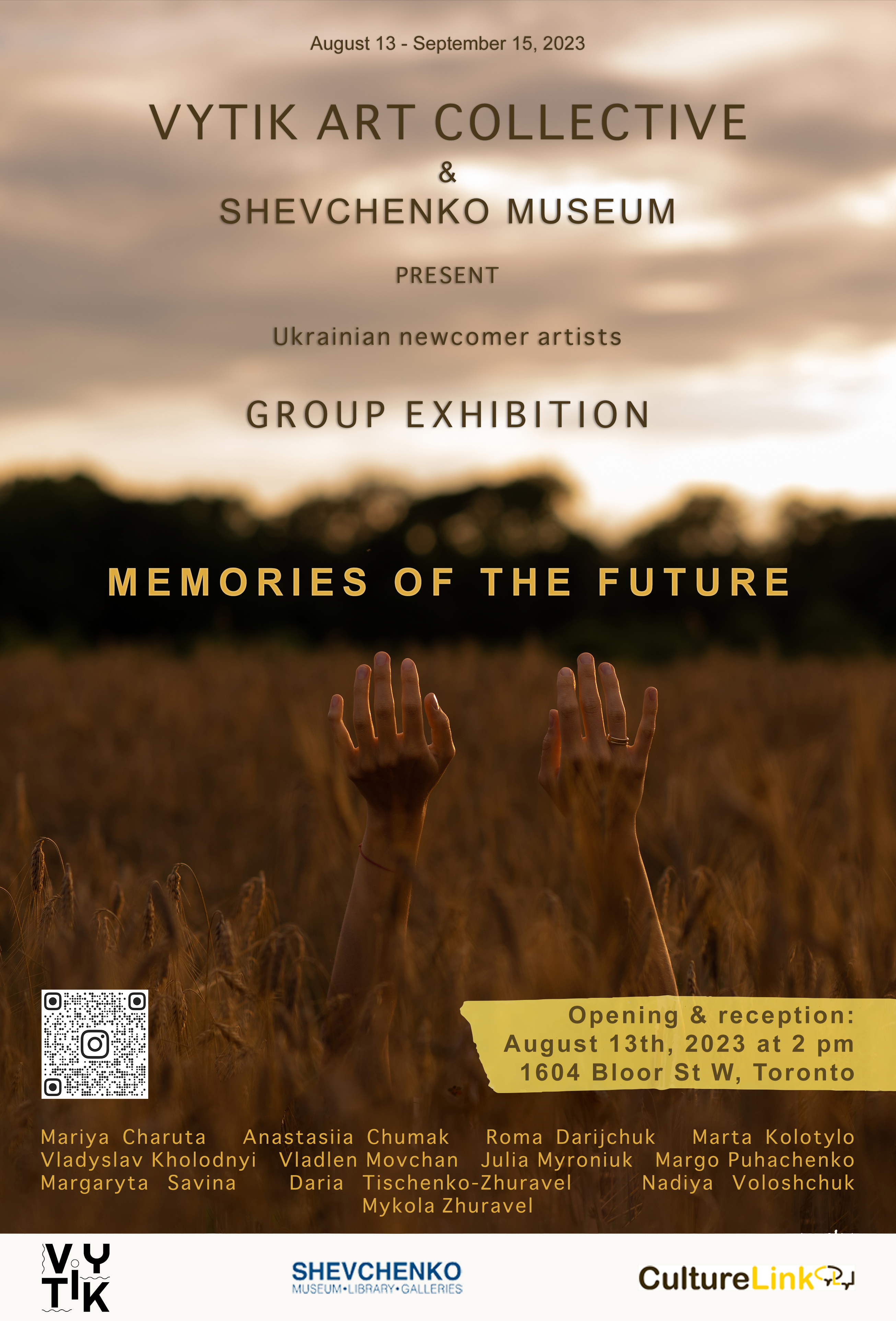 Memories of the Future Exhibition, August 13 - September 15, 2023